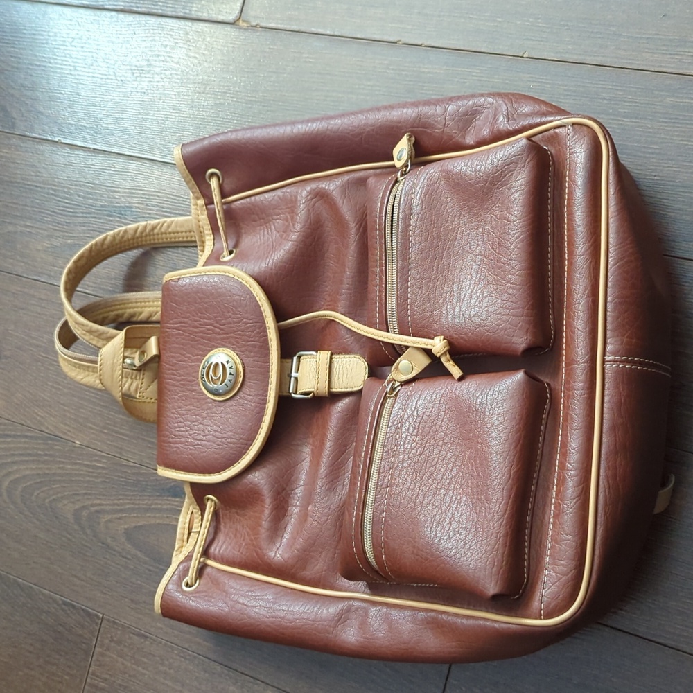 Vintage ACE JAPAN Leather Backpack - Picture 2 of 15